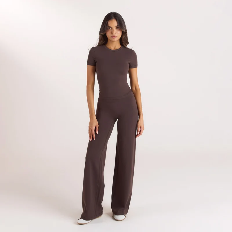 Legging à Jambes Droites ContourSoft™ - Chocolat Noir