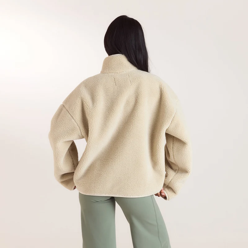 Veste Borg Zippée - Crème