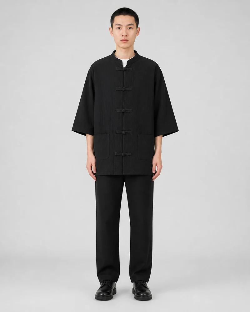 Veste chinoise homme a brandebourgs | Urara