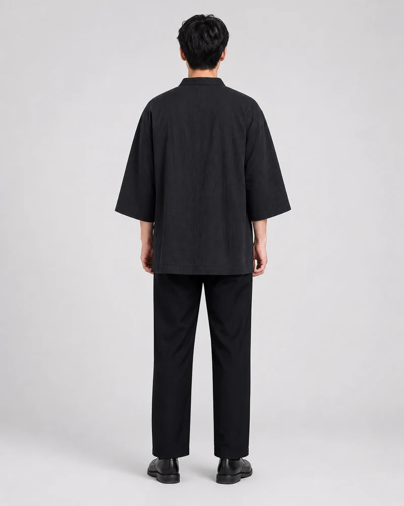 Veste chinoise homme a brandebourgs | Urara
