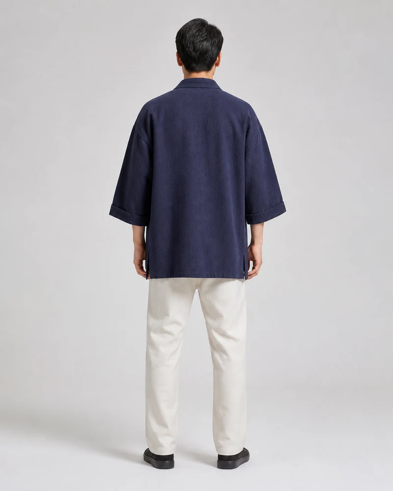 Veste chinoise homme a brandebourgs | Urara