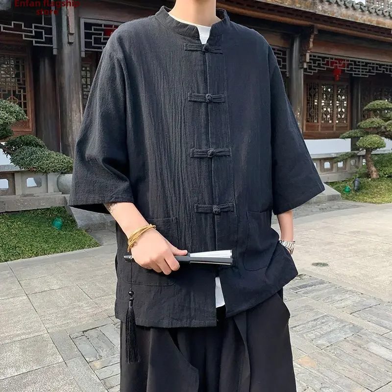 Veste chinoise homme a brandebourgs | Urara