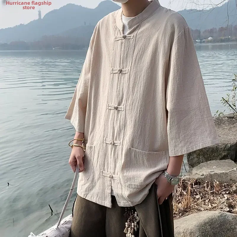 Veste chinoise homme a brandebourgs | Urara