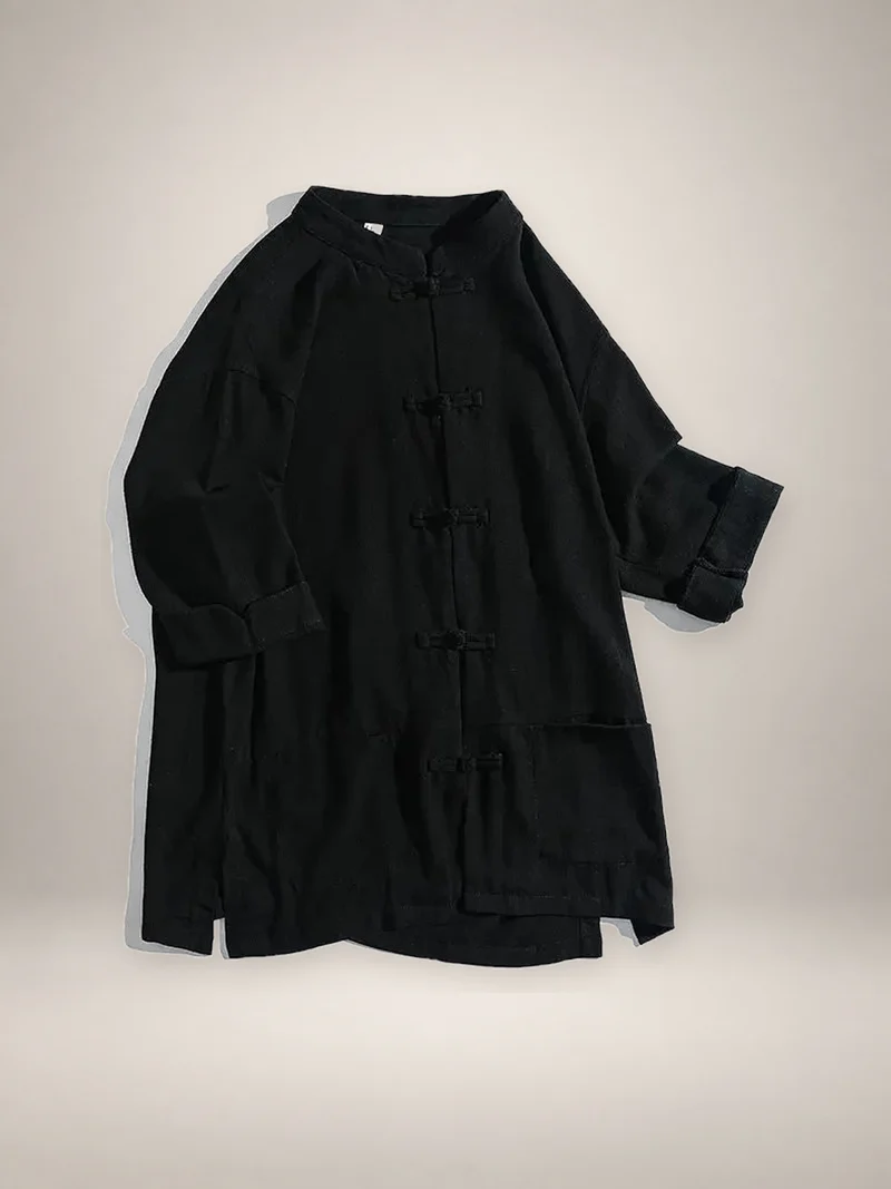 Veste chinoise homme a brandebourgs | Urara