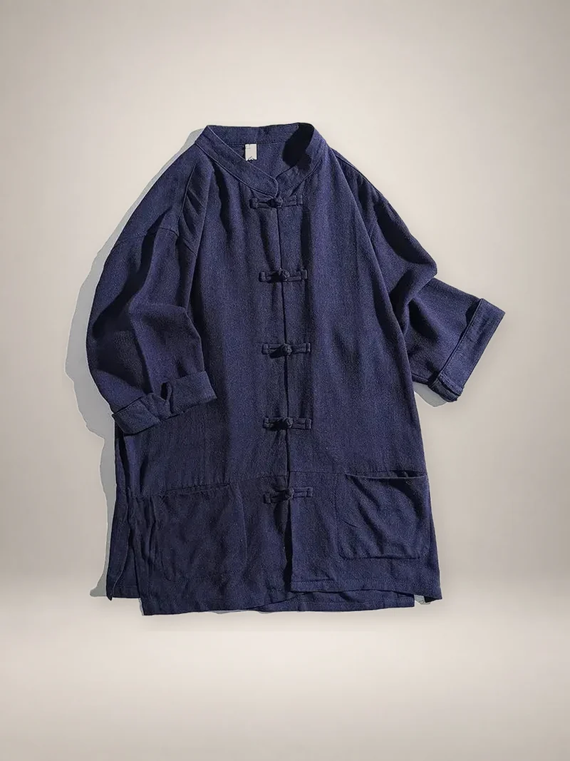 Veste chinoise homme a brandebourgs | Urara