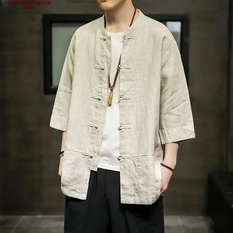 Veste chinoise homme a brandebourgs | Urara