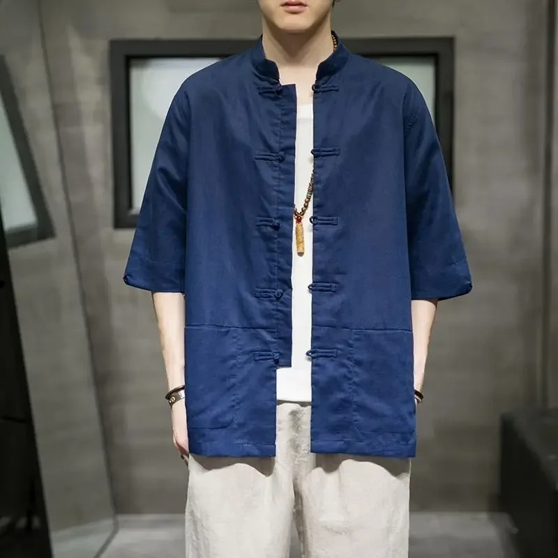 Veste chinoise homme a brandebourgs | Urara