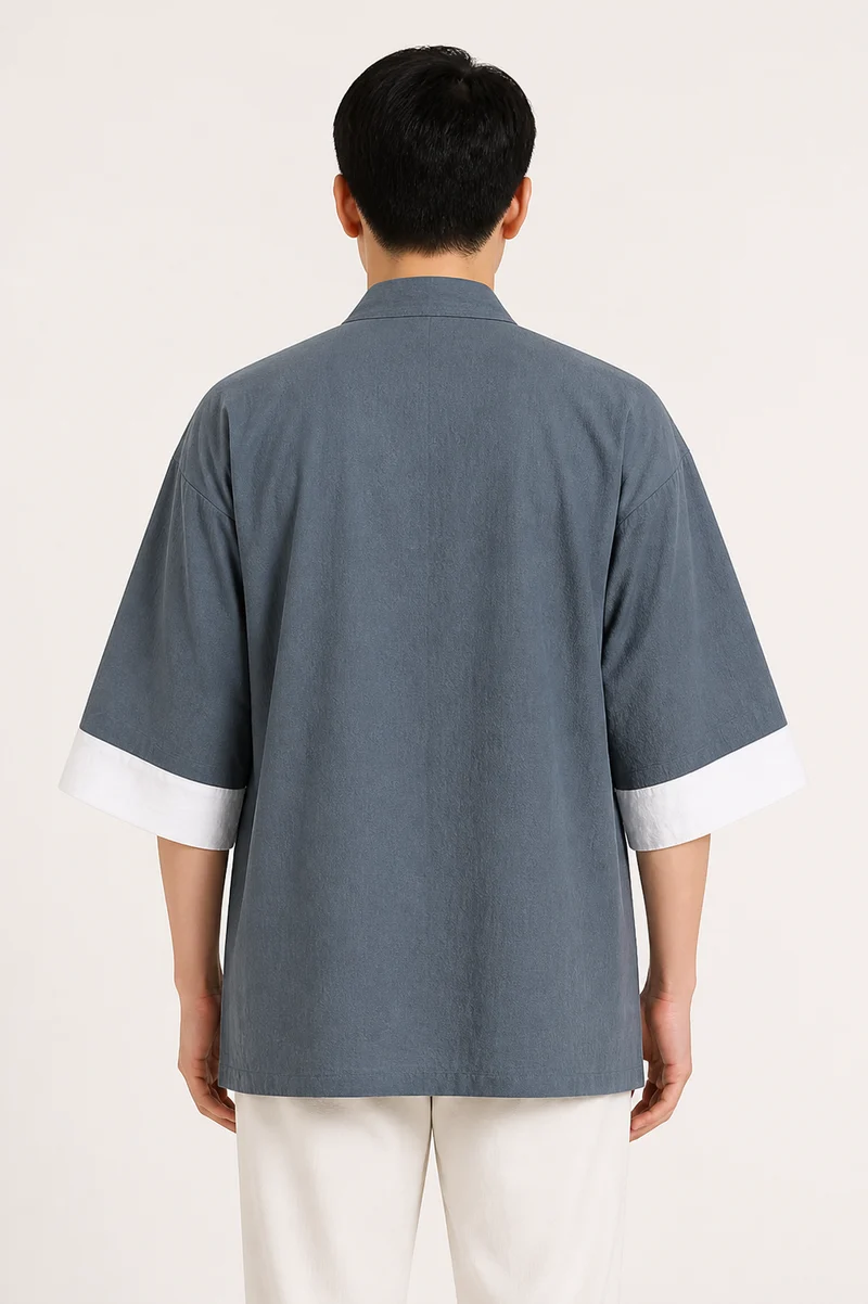 Veste kimono brodée homme | Shizu