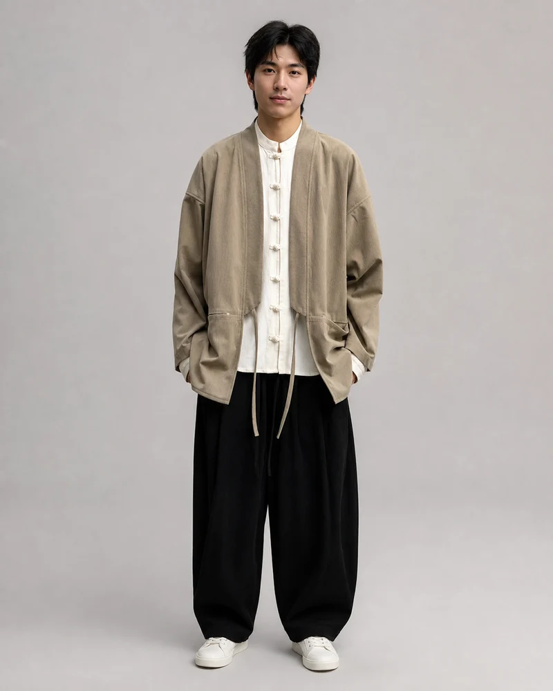 Veste ample à liens homme | Akikaze