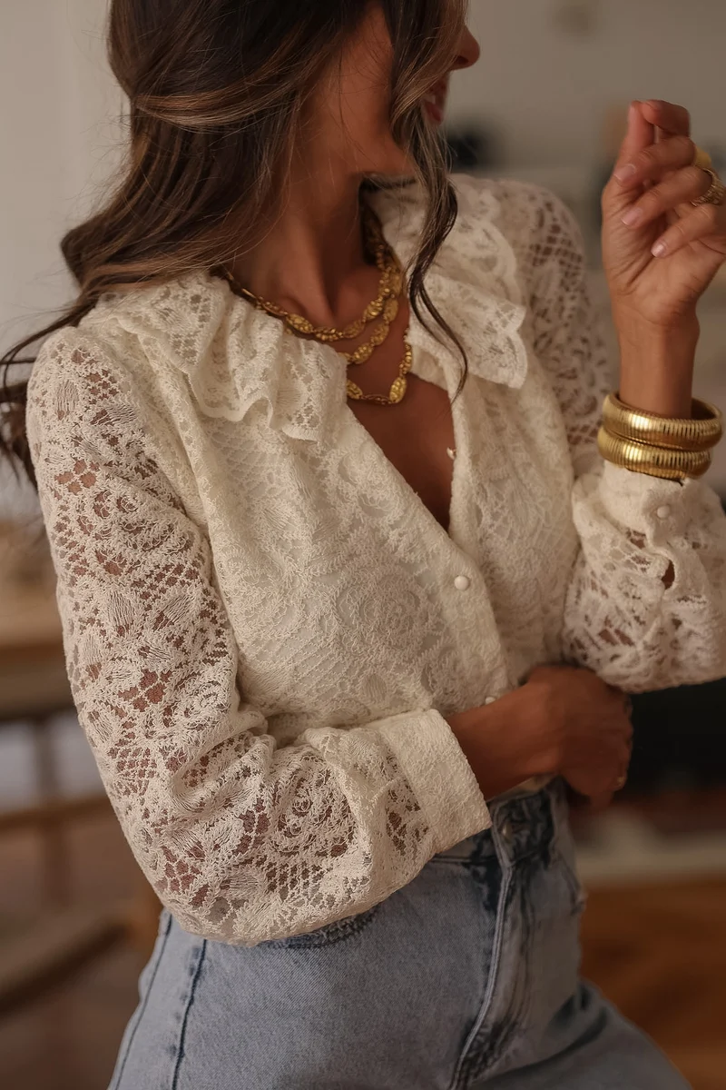 Blouse Adèle beige
