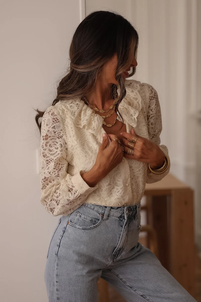 Blouse Adèle beige
