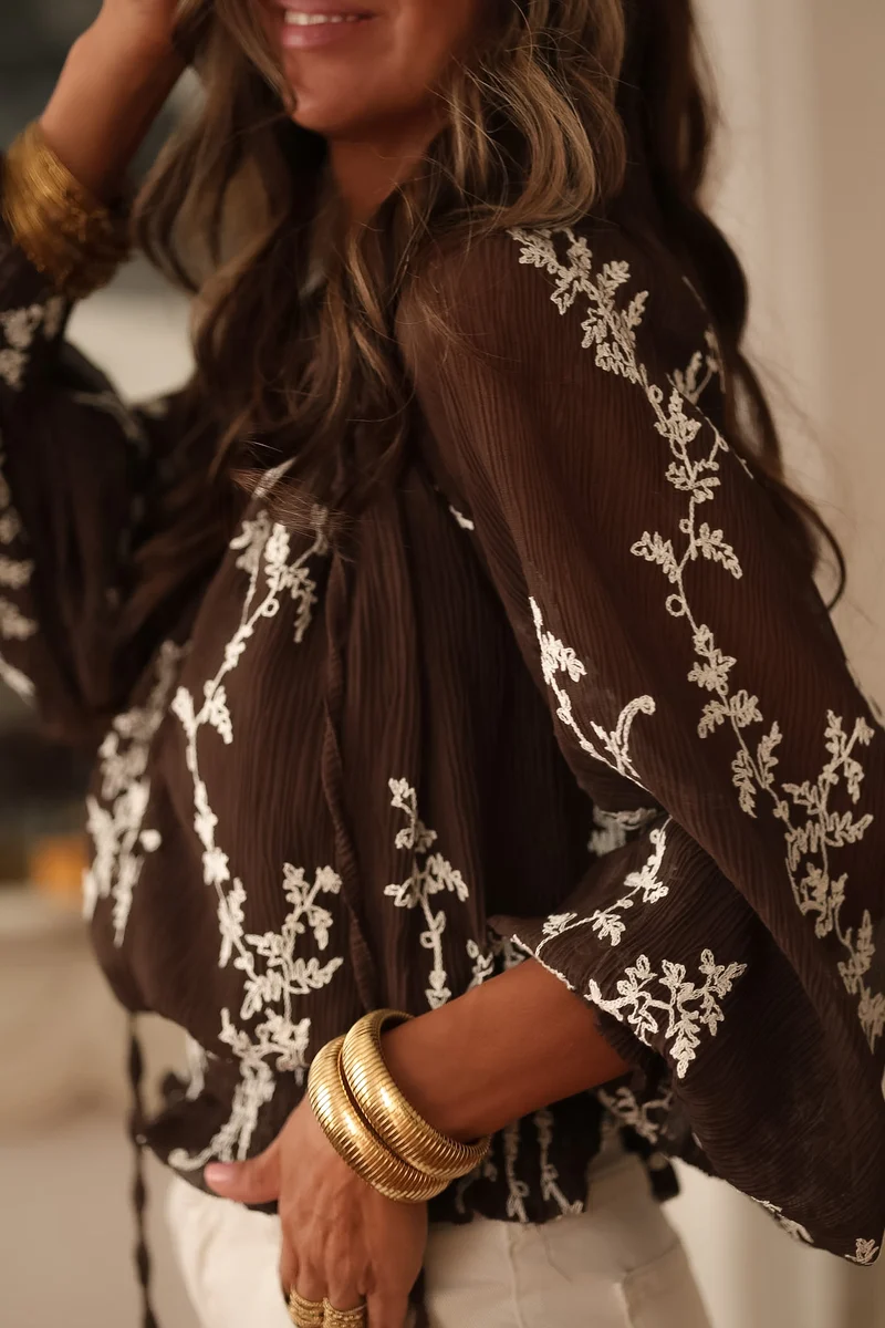 Blouse Anita choco