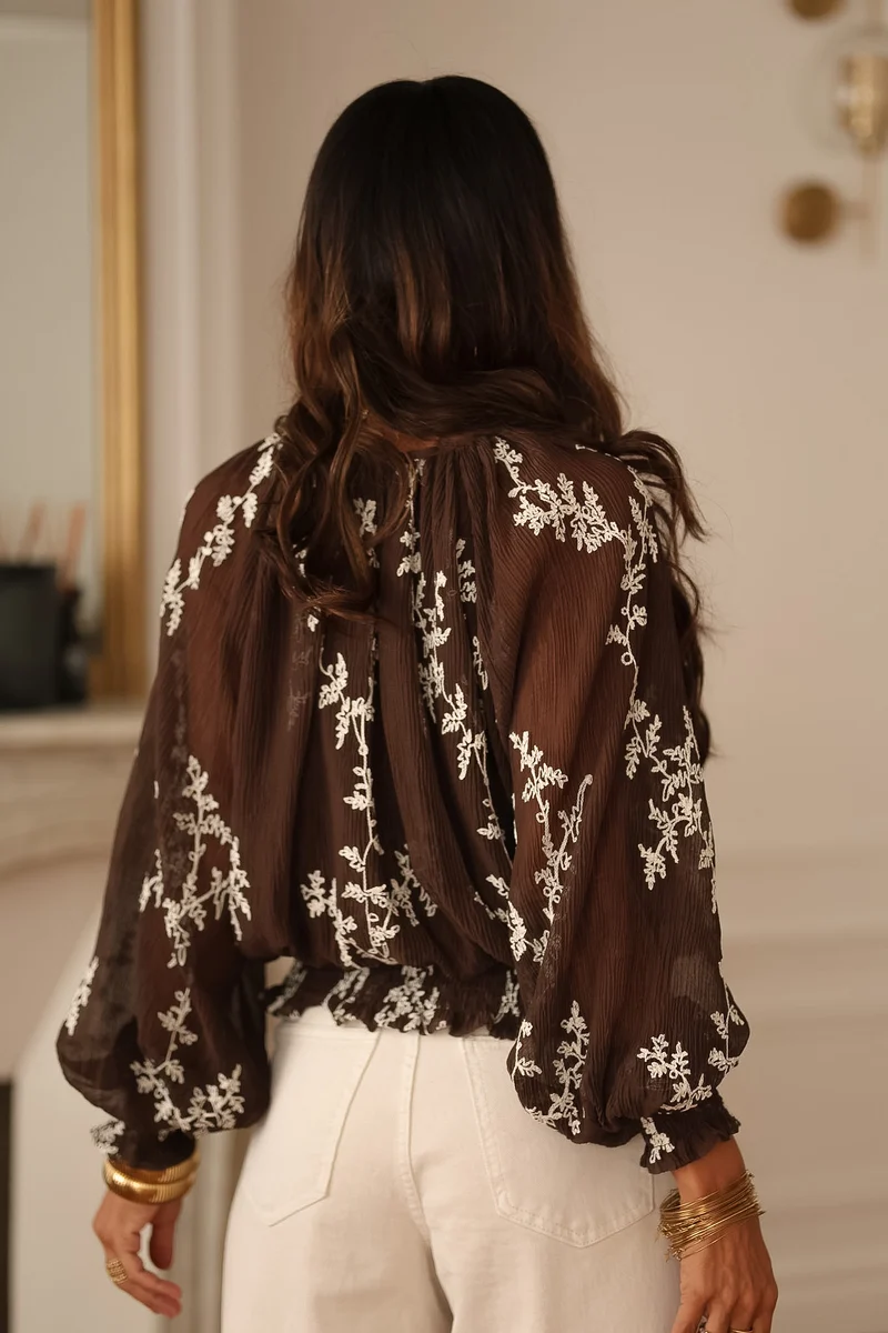 Blouse Anita choco