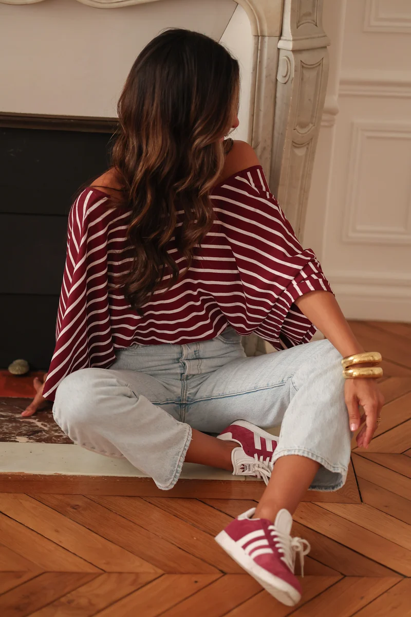 Tee-shirt Nell bordeaux