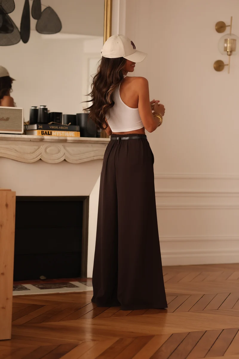 Pantalon Alban choco