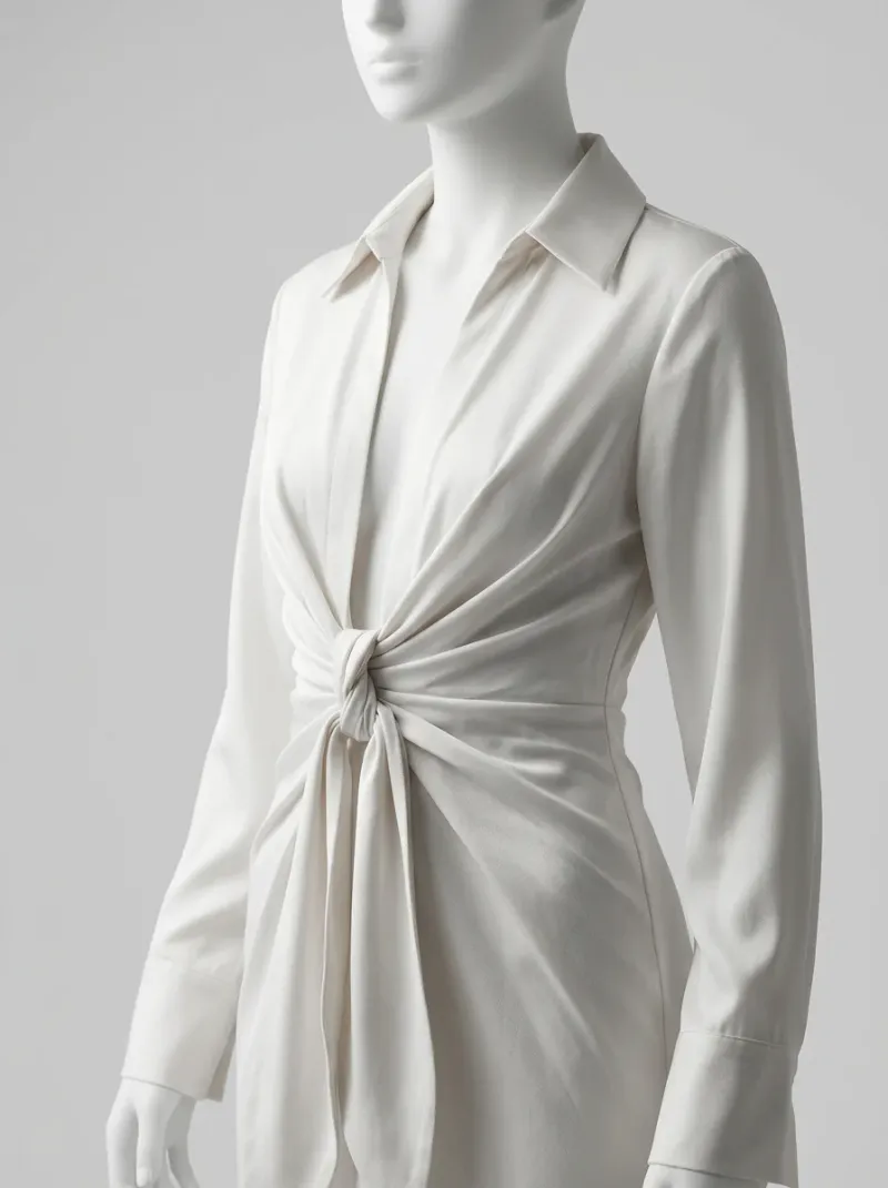Kimono court polyester satiné événement raffiné femme