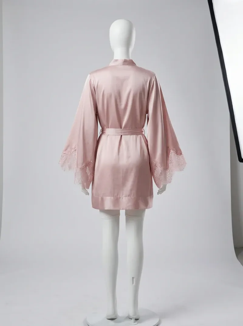 Kimono court coton polyester nuit femme délicat
