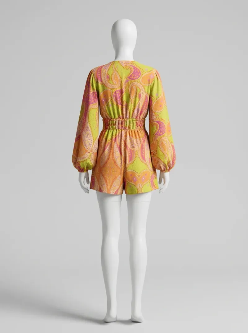 Kimono court polyester léger tunique plage femme décontractée