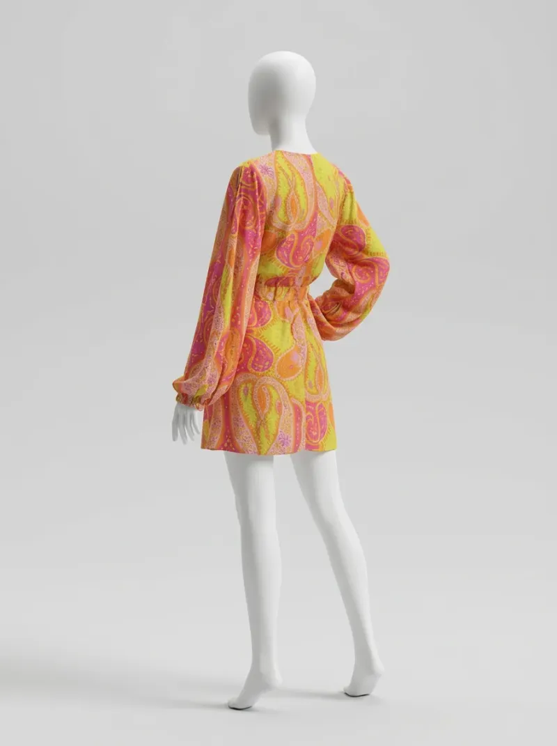 Kimono court polyester léger tunique plage femme décontractée