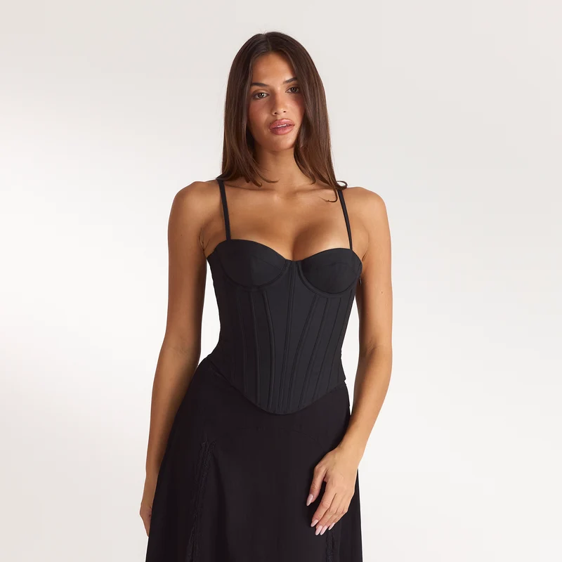 Haut Corset Sculptant - Noir