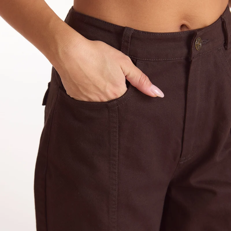 Jean Droit en Denim - Chocolat