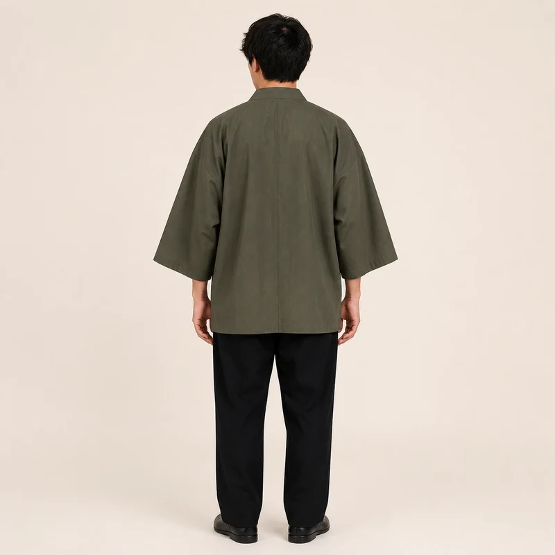 Veste kimono homme a grues | Koharu