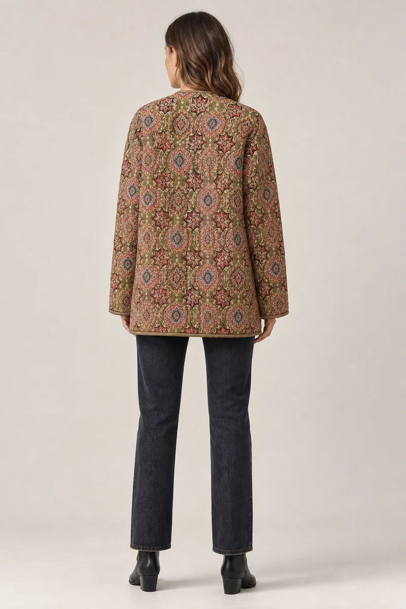 Veste matelassée imprimée femme | Kazahana