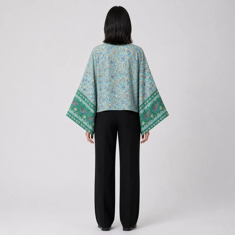 Kimono court cache-cœur femme | Yui