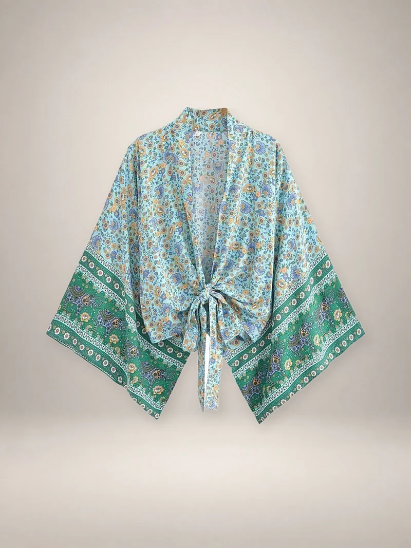 Kimono court cache-cœur femme | Yui