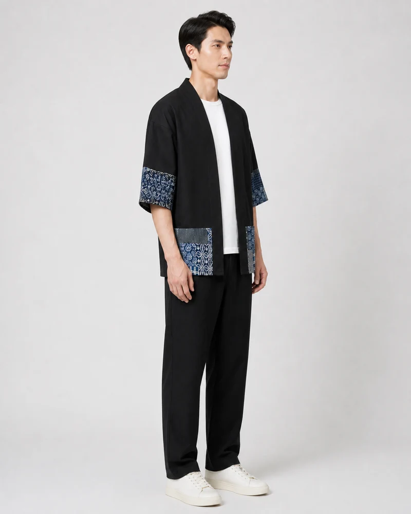 Kimono japonais en lin homme | Misora