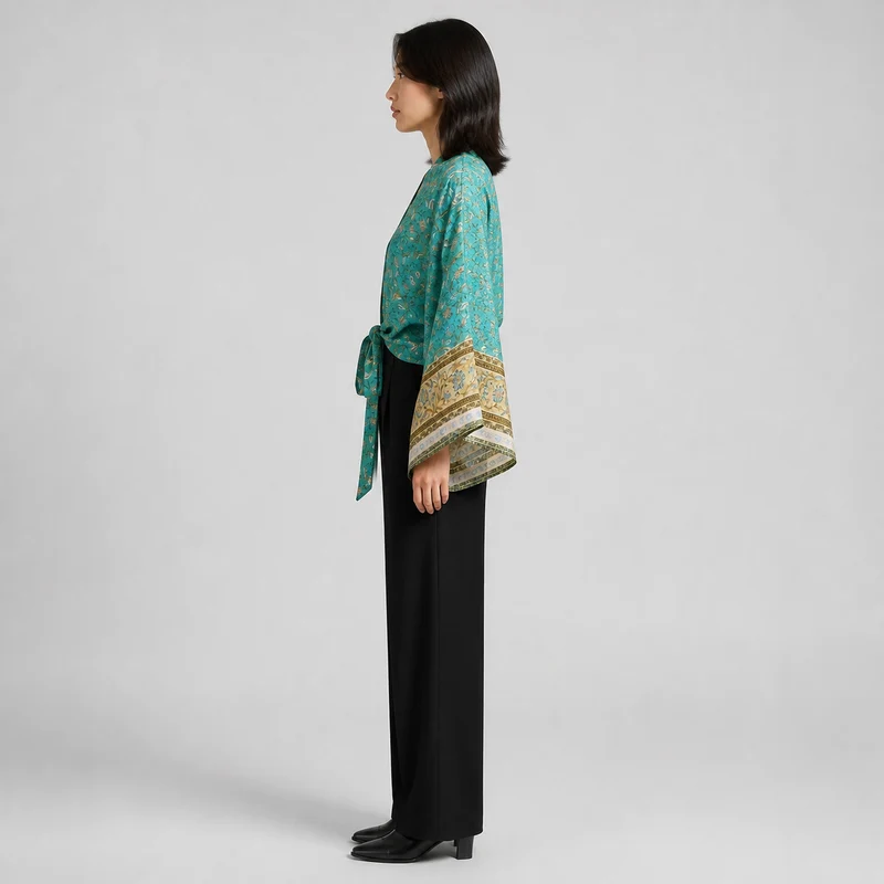 Kimono court cache-cœur femme | Kaito