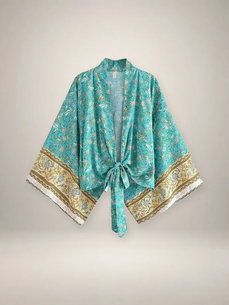 Kimono court cache-cœur femme | Kaito