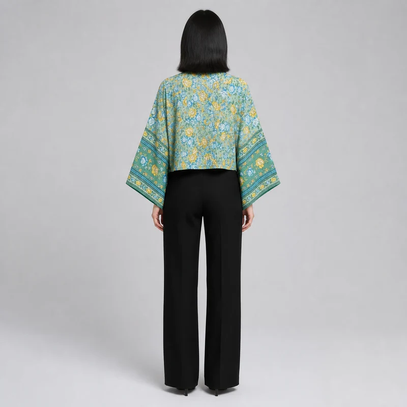 Kimono court cache-cœur femme | Rina