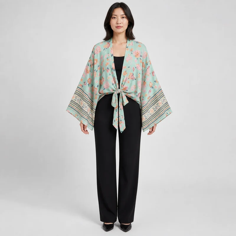 Kimono court cache-cœur femme | Koharu