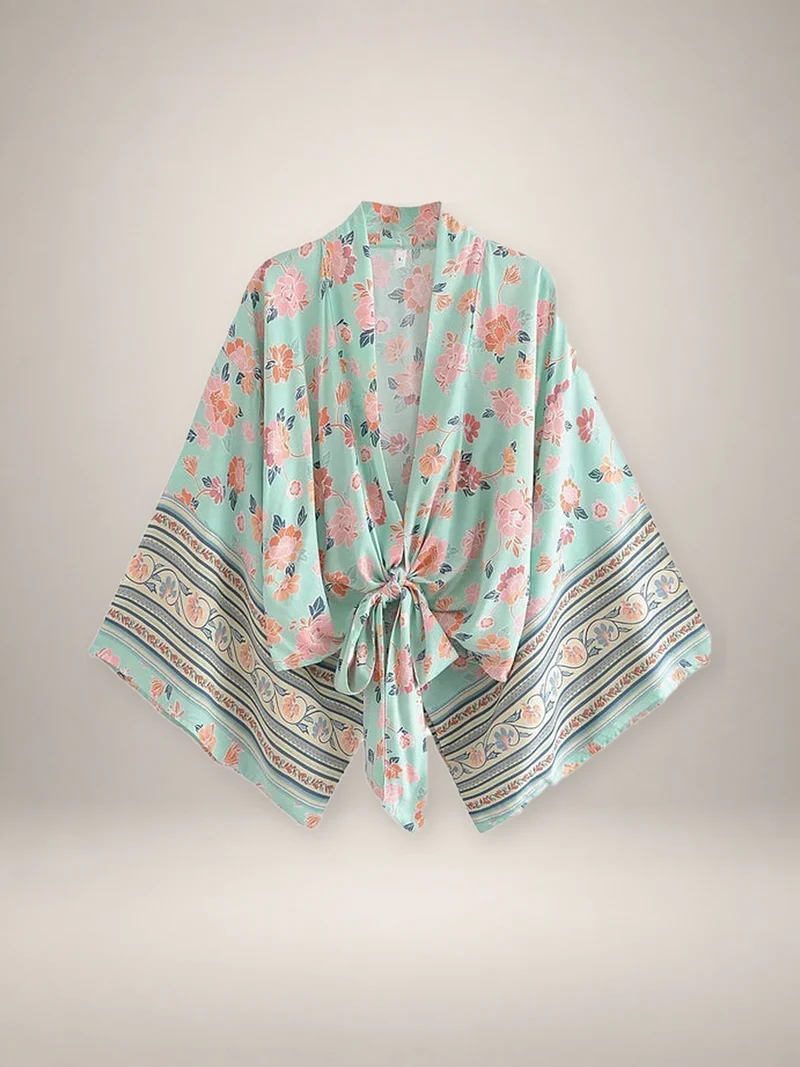 Kimono court cache-cœur femme | Koharu