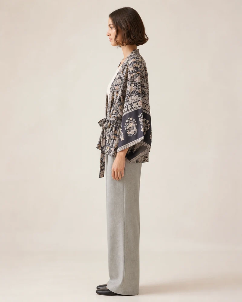 Kimono court cache-cœur femme | Yuna