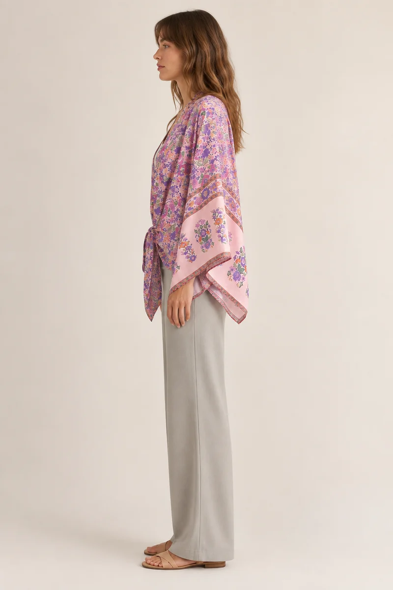 Kimono court cache-cœur femme | Yuna