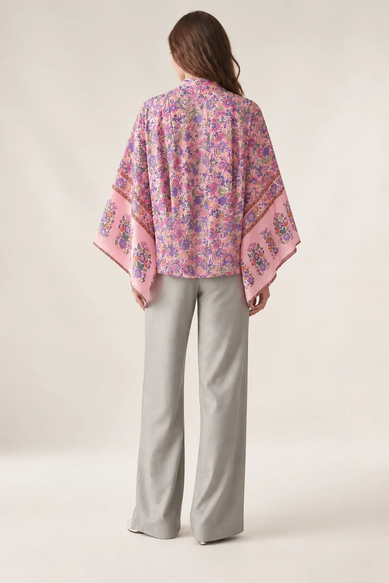 Kimono court cache-cœur femme | Yuna