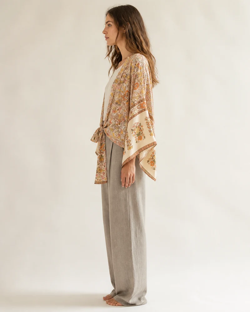 Kimono court cache-cœur femme | Yuna