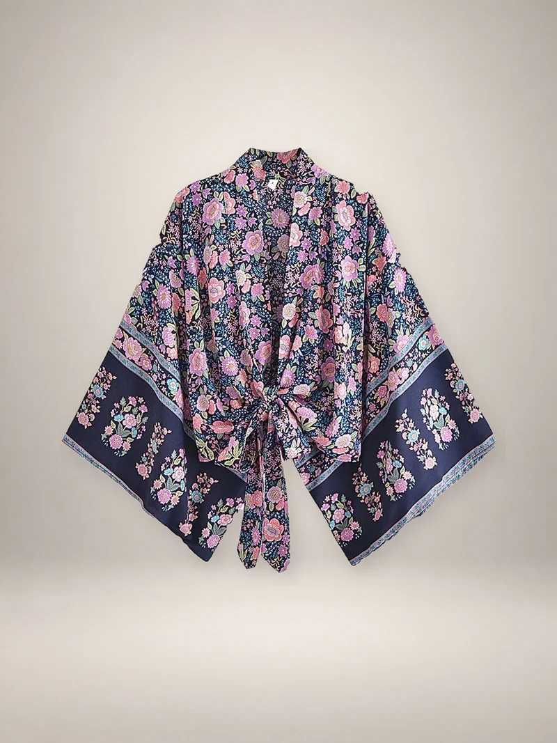 Kimono court cache-cœur femme | Yuna