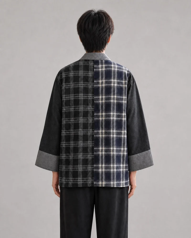Veste haori patchwork homme | Komorebi