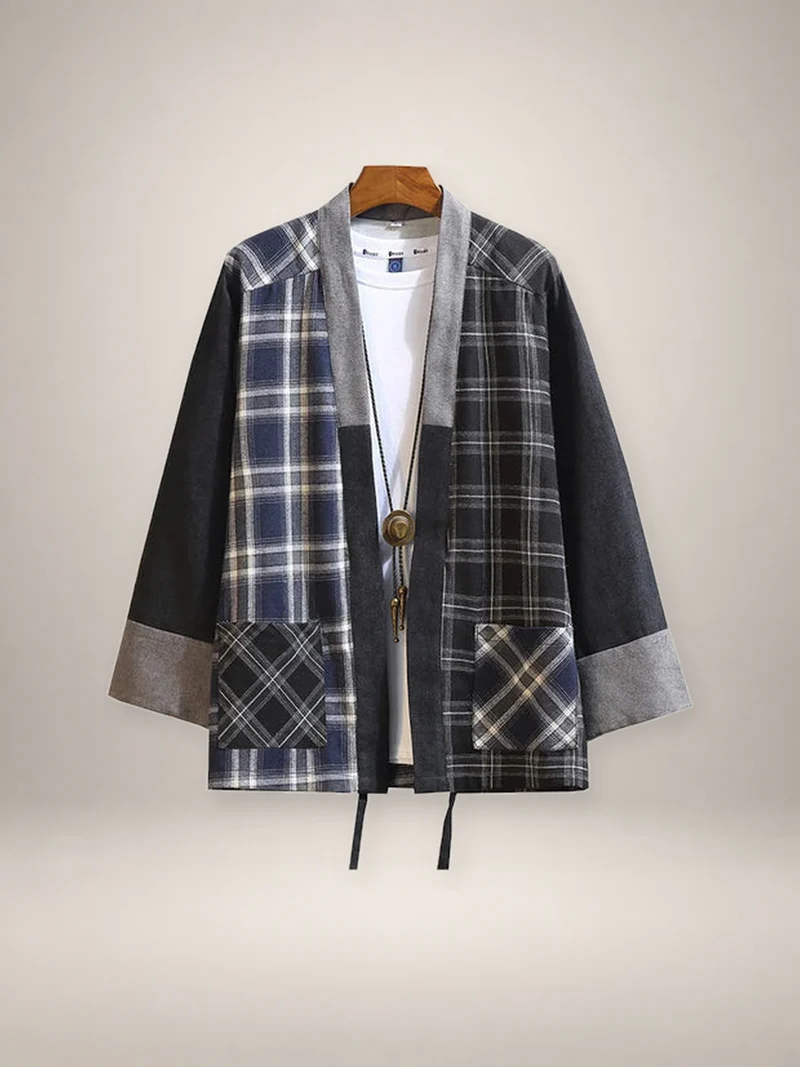 Veste haori patchwork homme | Komorebi