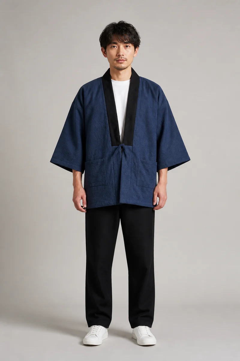 Veste haori homme motif carpes koï | Carpe Koï