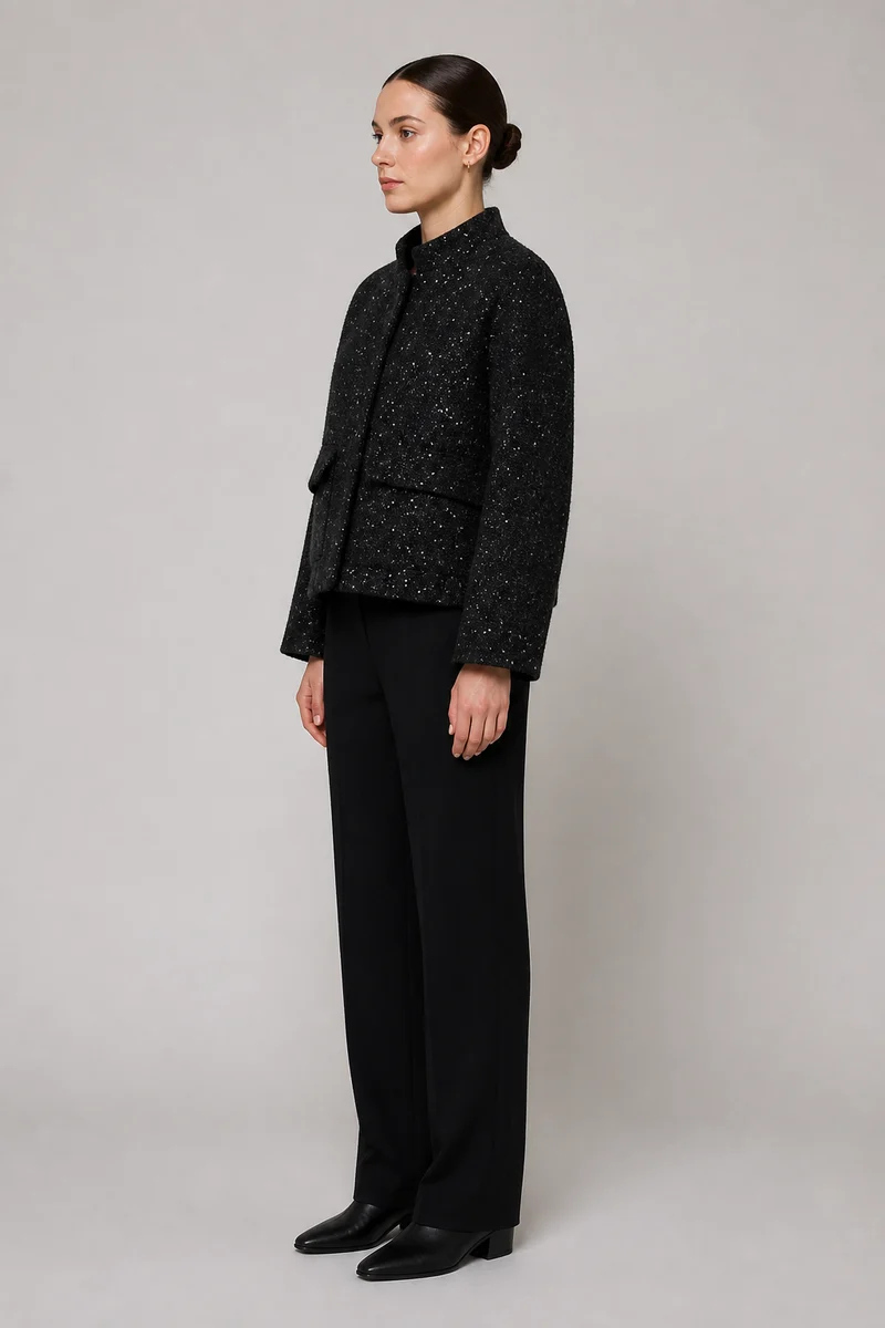 Veste courte texturée femme | Kiku