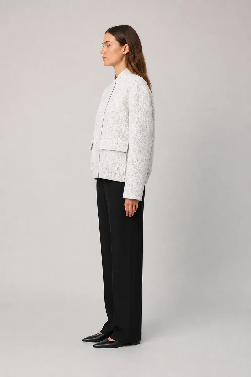 Veste courte texturée femme | Kiku