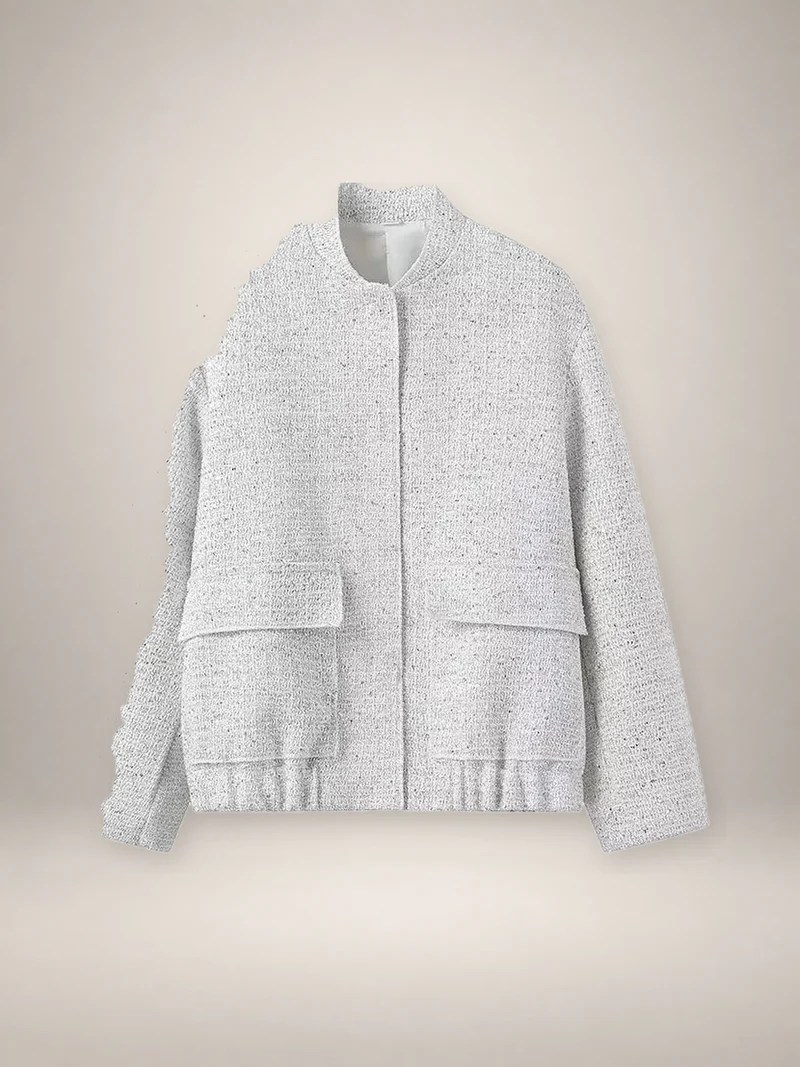 Veste courte texturée femme | Kiku