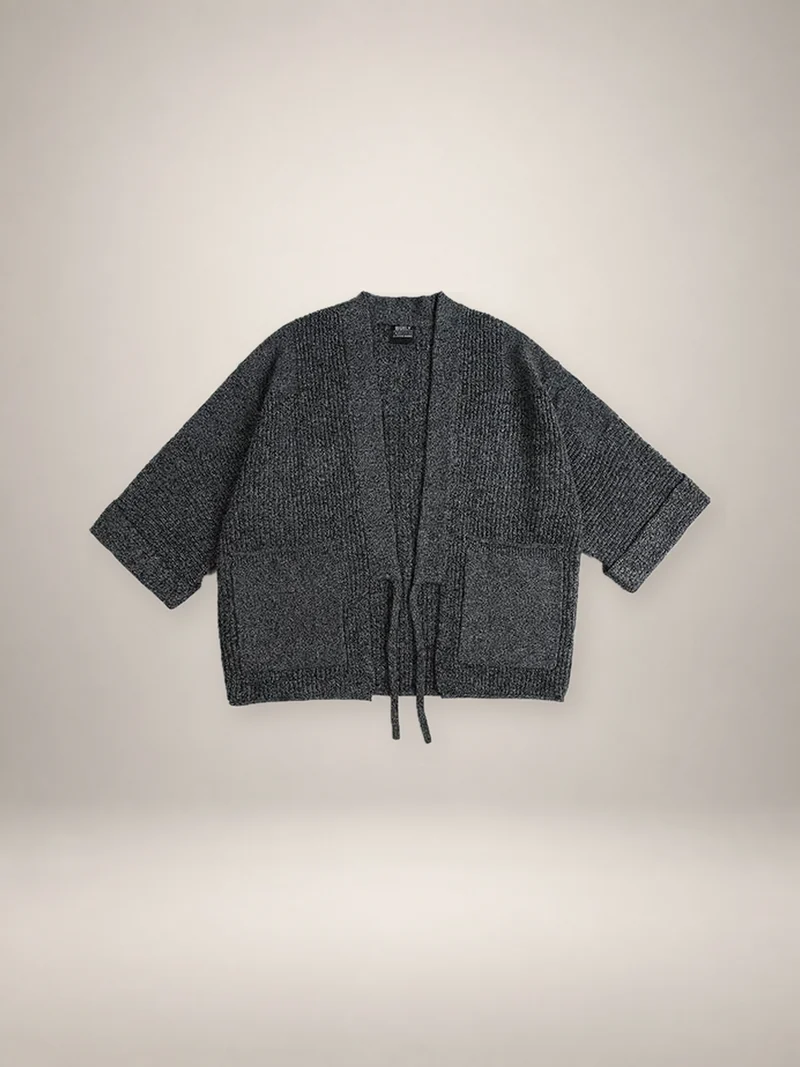 Veste kimono en tricot homme | Kage