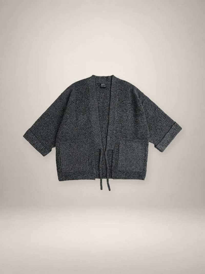 Veste kimono en tricot homme | Kage