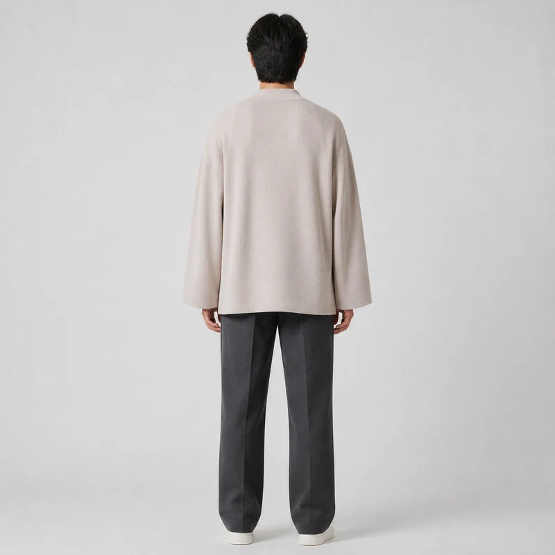 Veste kimono tricotée homme | Shizuku