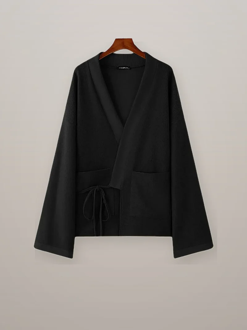 Veste kimono tricotée homme | Shizuku